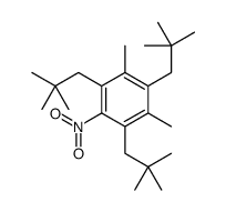 1,3,5-tris(2,2-dimethylpropyl)-2,4-dimethyl-6-nitrobenzene Structure