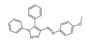 (1,5-diphenylpyrazol-4-yl)-(4-methoxyphenyl)diazene Structure