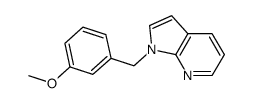 1-(3-Methoxybenzyl)-7-azaindole结构式