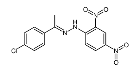 4'-chloroacetophenone 2,4-dinitrophenylhydrazone结构式