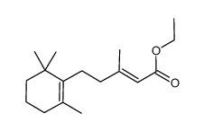 ethyl (E)-3-methyl-5-(2',6',6'-trimethylcyclohex-1'-en-1'-yl)pent-2-enoate Structure