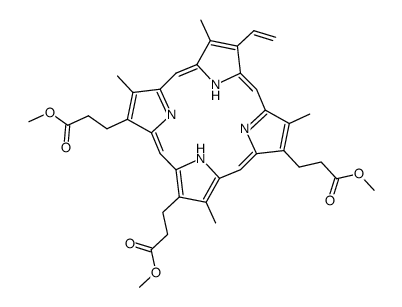 4,6,7-tris[2-(methoxycarbonyl)ethyl]-1,3,5,8-tetramethyl-2-vinylporphyrin Structure