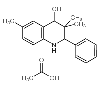 4-Quinolinol, 1,2,3,4-tetrahydro-3,3,6-trimethyl-2-phenyl-, acetate结构式