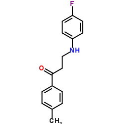 3-[(4-Fluorophenyl)amino]-1-(4-methylphenyl)-1-propanone picture