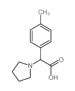 Pyrrolidin-1-yl-p-tolyl-acetic acid Structure