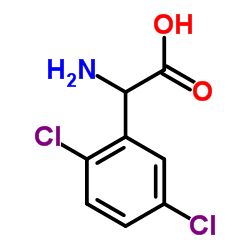 2-氨基-2-(2,5-二氯苯基)乙酸结构式