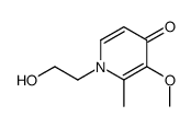 4(1H)-Pyridinone,1-(2-hydroxyethyl)-3-methoxy-2-methyl-(9CI) picture