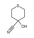 4-hydroxytetrahydro-2H-thiopyran-4-carbonitrile结构式