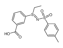 (+)-3-[ethyl-(toluene-4-sulfonylimino)-λ4-sulfanyl]-benzoic acid结构式