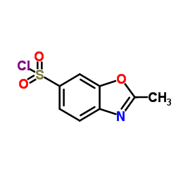 2-Methyl-1,3-benzoxazole-6-sulfonyl chloride结构式