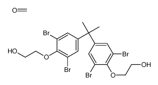 2-[2,6-dibromo-4-[2-[3,5-dibromo-4-(2-hydroxyethoxy)phenyl]propan-2-yl]phenoxy]ethanol,formaldehyde Structure