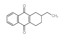 2-ethyl-1,2,3,4-tetrahydroanthracene-9,10-dione结构式