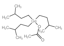 Acetic acid,tris(3-methylbutyl)germyl ester structure