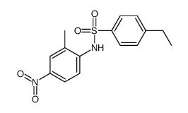 4-ethyl-N-(2-methyl-4-nitrophenyl)benzenesulfonamide结构式