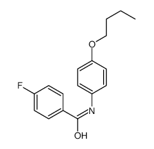 N-(4-butoxyphenyl)-4-fluorobenzamide结构式