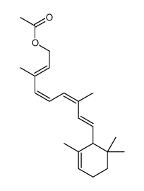 [(2E,4E,6E,8E)-3,7-dimethyl-9-(2,6,6-trimethylcyclohex-2-en-1-yl)nona-2,4,6,8-tetraenyl] acetate Structure