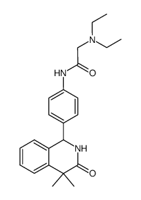 2-(Diethylamino)-4'-(4,4-dimethyl-3-oxo-1,2,3,4-tetrahydroisoquinolin-1-yl)acetanilide Structure