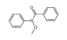 N-phenyl-N-benzoyl-O-methylhydroxylamine Structure