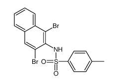 N-(1,3-dibromo-2-naphthyl)-p-toluenesulphonamide structure