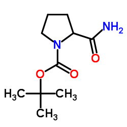 tert-Butyl 2-carbamoylpyrrolidine-1-carboxylate Structure