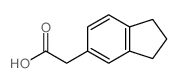 2,3-二氢-1H-茚-5-乙酸结构式
