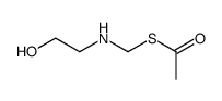 S-[(2-hydroxyethylamino)methyl] ethanethioate Structure