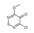 3-chloro-5-methoxy-1,2,6-thiadiazin-4-one Structure