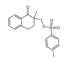 (2-methyl-1-oxo-1,2,3,4-tetrahydronaphthalen-2-yl)methyl 4-methylbenzenesulfonate结构式