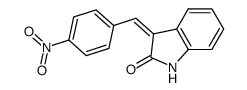 3-[4-nitrobenzylidene]indolin-2-one结构式