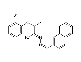 2-(2-bromophenoxy)-N-[(E)-naphthalen-2-ylmethylideneamino]propanamide Structure