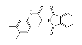 N-(3,4-dimethylphenyl)-2-(1,3-dioxoisoindol-2-yl)propanamide结构式