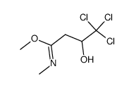 methyl 4,4,4-trichloro-3-hydroxy-N-methylbutanimidate Structure