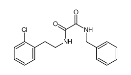 N'-benzyl-N-[2-(2-chlorophenyl)ethyl]oxamide结构式