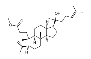 20-Hydroxy-3,4-secodammara-4(28),25-dien-3-oic acid methyl ester Structure
