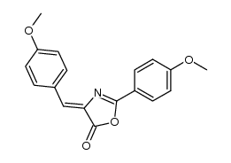 4-[4-methoxy-benzylidene]-2-(4-methoxy-phenyl)oxazol-5-one Structure