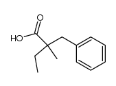 2-(phenylmethyl)-2-methylbutanoic acid Structure
