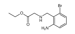 (2-amino-6-bromo-benzylamino)-acetic acid ethyl ester Structure