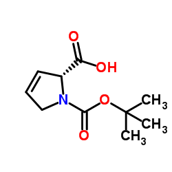 N-Boc-3,4-dehydro-D-proline structure