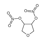 trans-Oxolane-3,4-diol dinitrate结构式