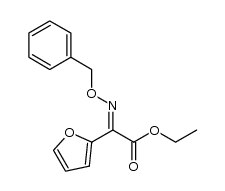 (E)-ethyl 2-[(benzyloxy)imino]-2-(2-furyl)acetate Structure