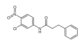 N-(3-Chloro-4-nitro-phenyl)-3-phenyl-propionamide结构式