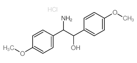 2-amino-1,2-bis(4-methoxyphenyl)ethanol hydrochloride结构式