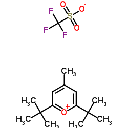 2,6-di-tert-butyl-4-methylpyrylium trifluoromethanesulfonate Structure