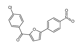 (4-chlorophenyl)-[5-(4-nitrophenyl)furan-2-yl]methanone Structure