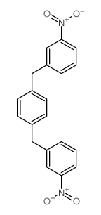 1-nitro-3-[[4-[(3-nitrophenyl)methyl]phenyl]methyl]benzene结构式