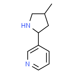 Pyridine, 3-(4-methyl-2-pyrrolidinyl)- (9CI) structure