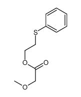 2-phenylsulfanylethyl 2-methoxyacetate结构式