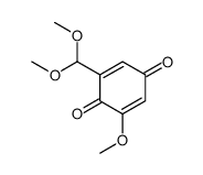 2-(dimethoxymethyl)-6-methoxycyclohexa-2,5-diene-1,4-dione Structure