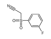 2-(3-fluorophenyl)sulfonylacetonitrile Structure