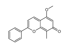 5-methoxy-8-methyl-2-phenylchromen-7-one结构式